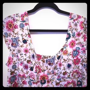 Eshakti a-line Scandinavian print cotton dress